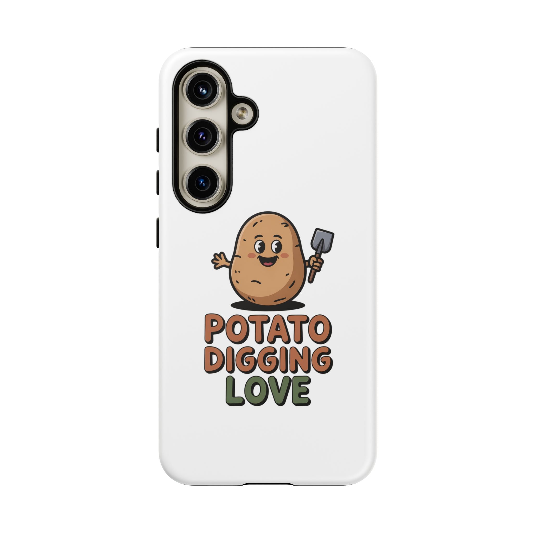 Phone Case — "Potato Digging Love" Cute Gardening Cartoon Protective Cover