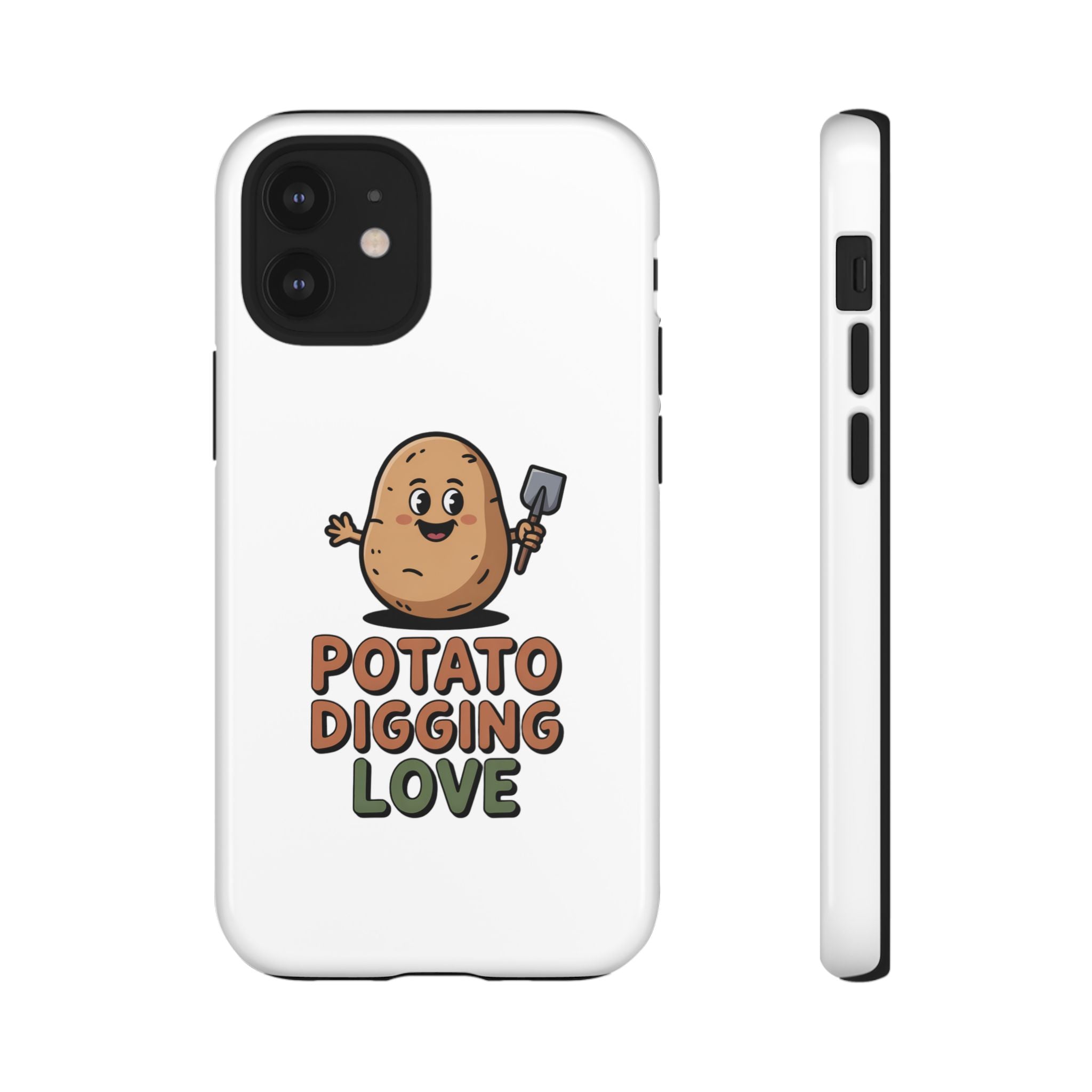 Phone Case — "Potato Digging Love" Cute Gardening Cartoon Protective Cover