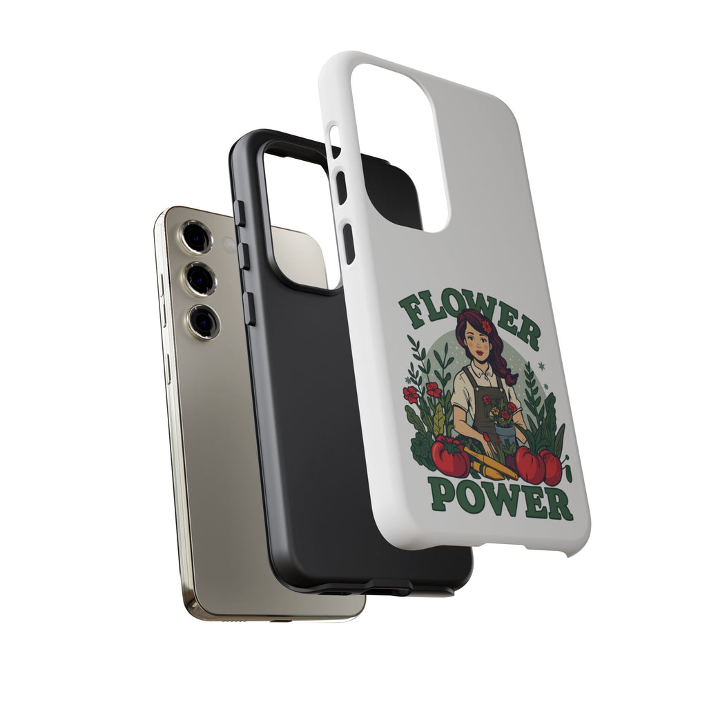 Phone Case - 'Flower Power' Retro Gardener Floral Protective Case