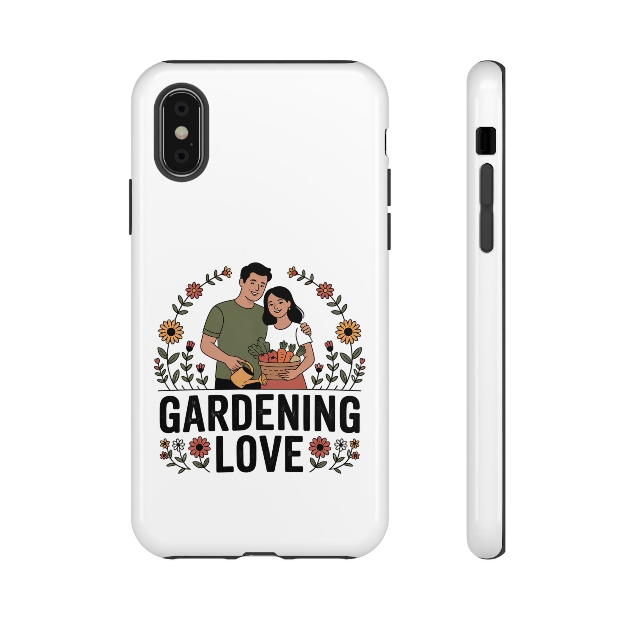 Gardening Love Phone Case — Floral Couple Protective Phone Cover