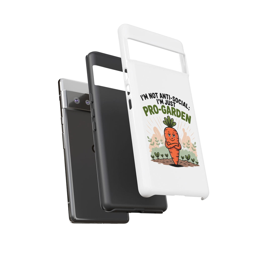 Pro-Garden Carrot Phone Case — “I’m Not Anti-Social, I’m Just Pro-Garden”