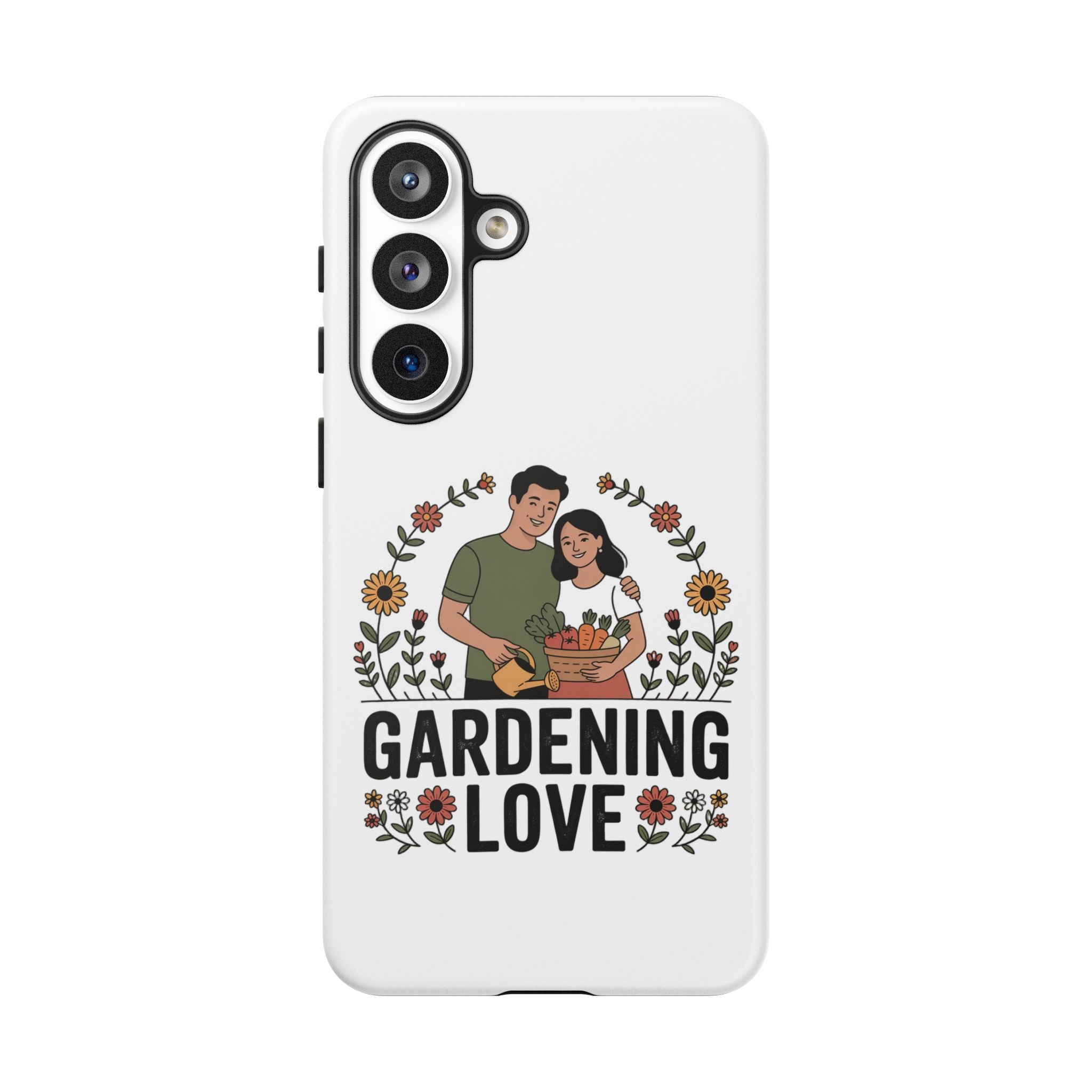 Gardening Love Phone Case — Floral Couple Protective Phone Cover