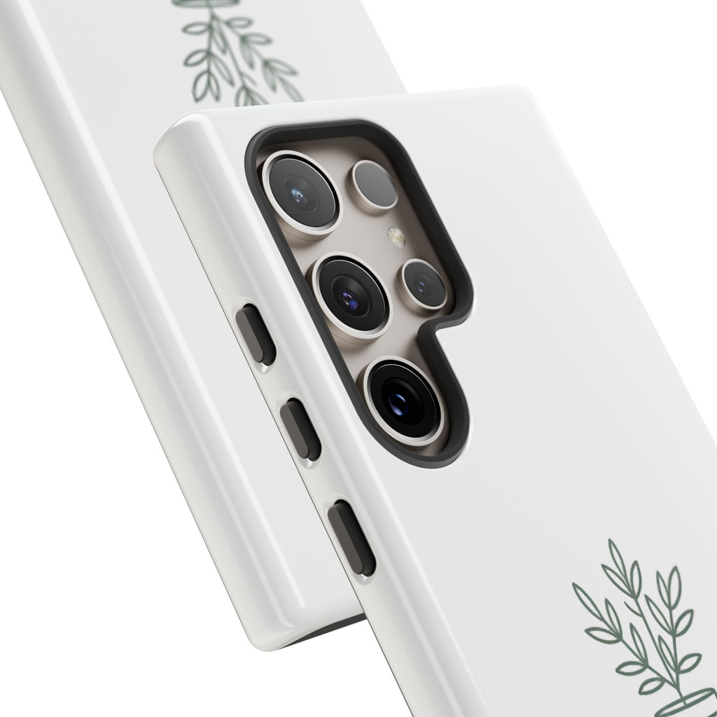 Phone Case — 'gardening addict' Minimal Plant Design