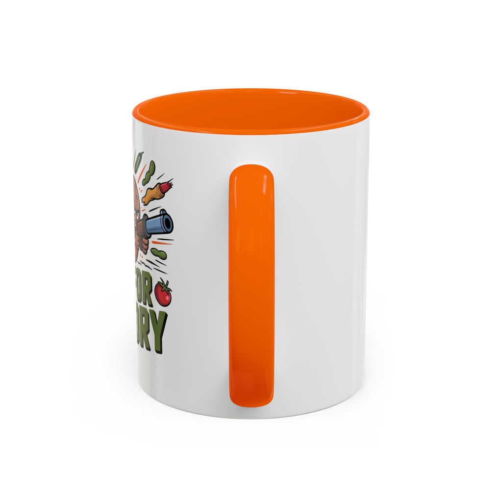 Dig For Victory Coffee Mug — Garden Veggie Cartoon Accent Mug (11/15oz)