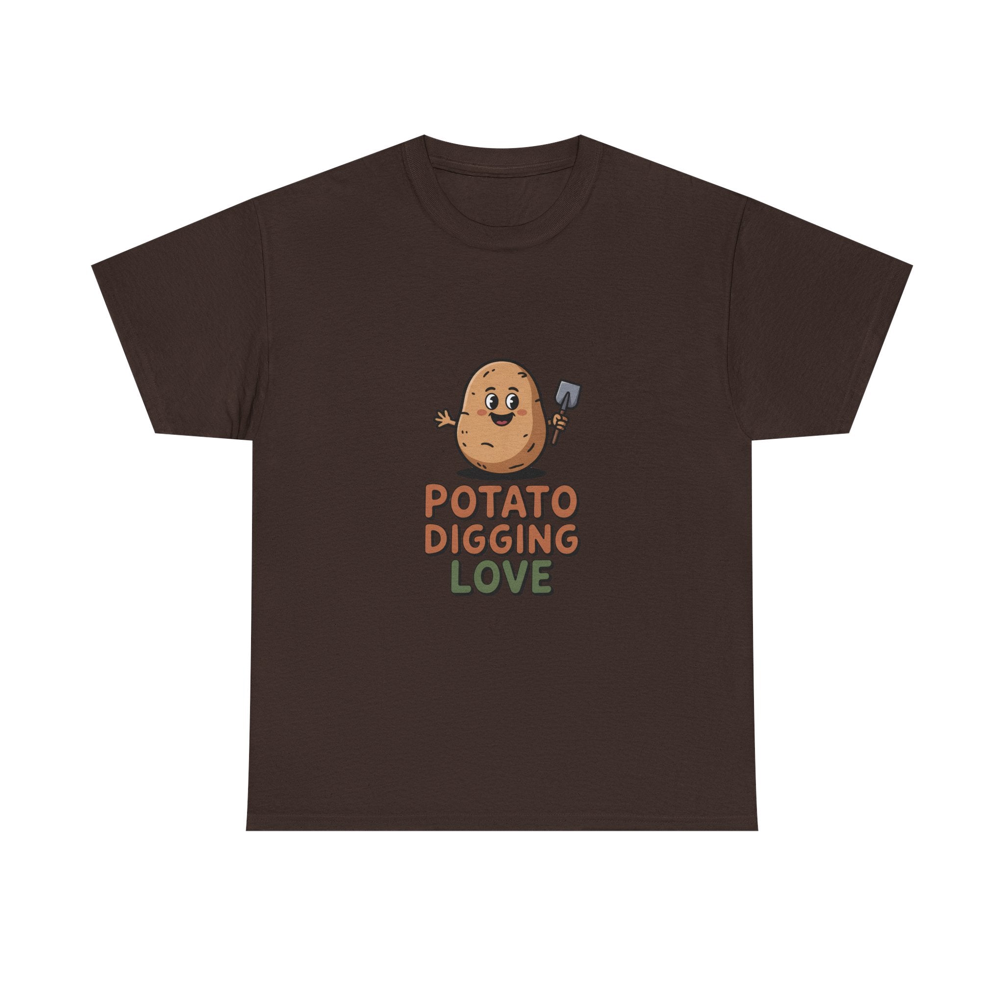 T-Shirt — "Potato Digging Love" Cute Gardening Veggie Tee