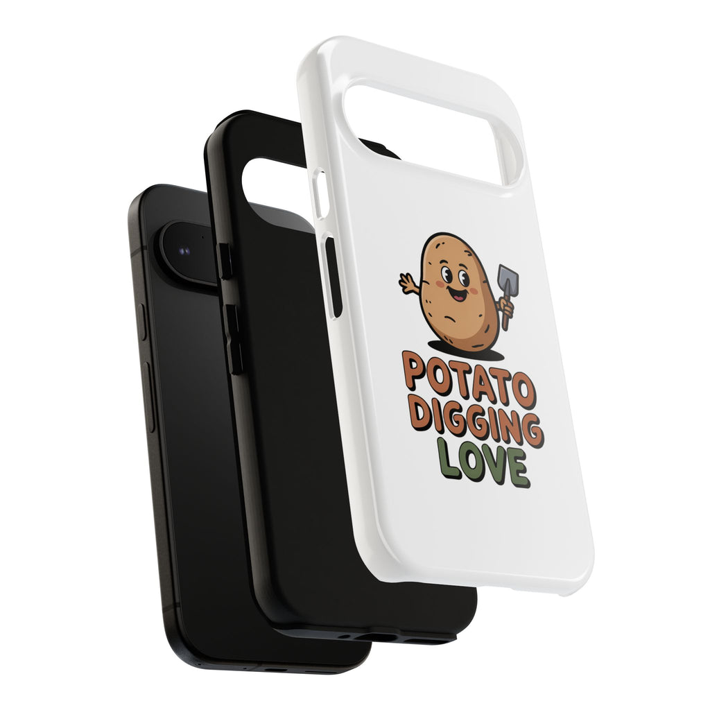 Phone Case — "Potato Digging Love" Cute Gardening Cartoon Protective Cover