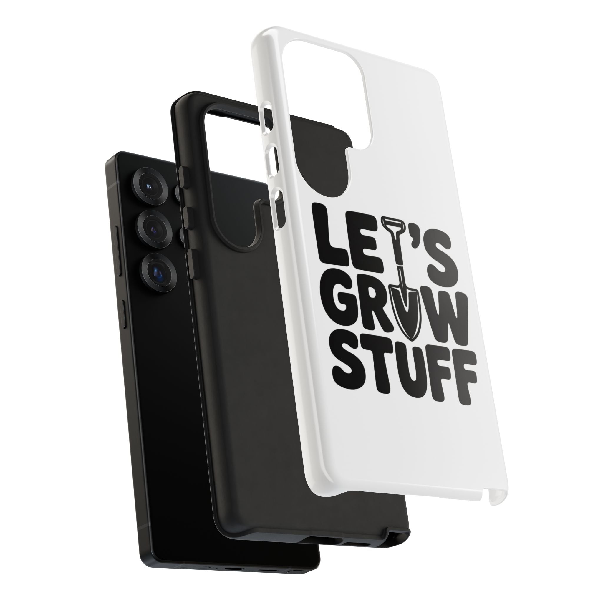 Phone Case - "Let's Grow Stuff" Gardening Shovel Design