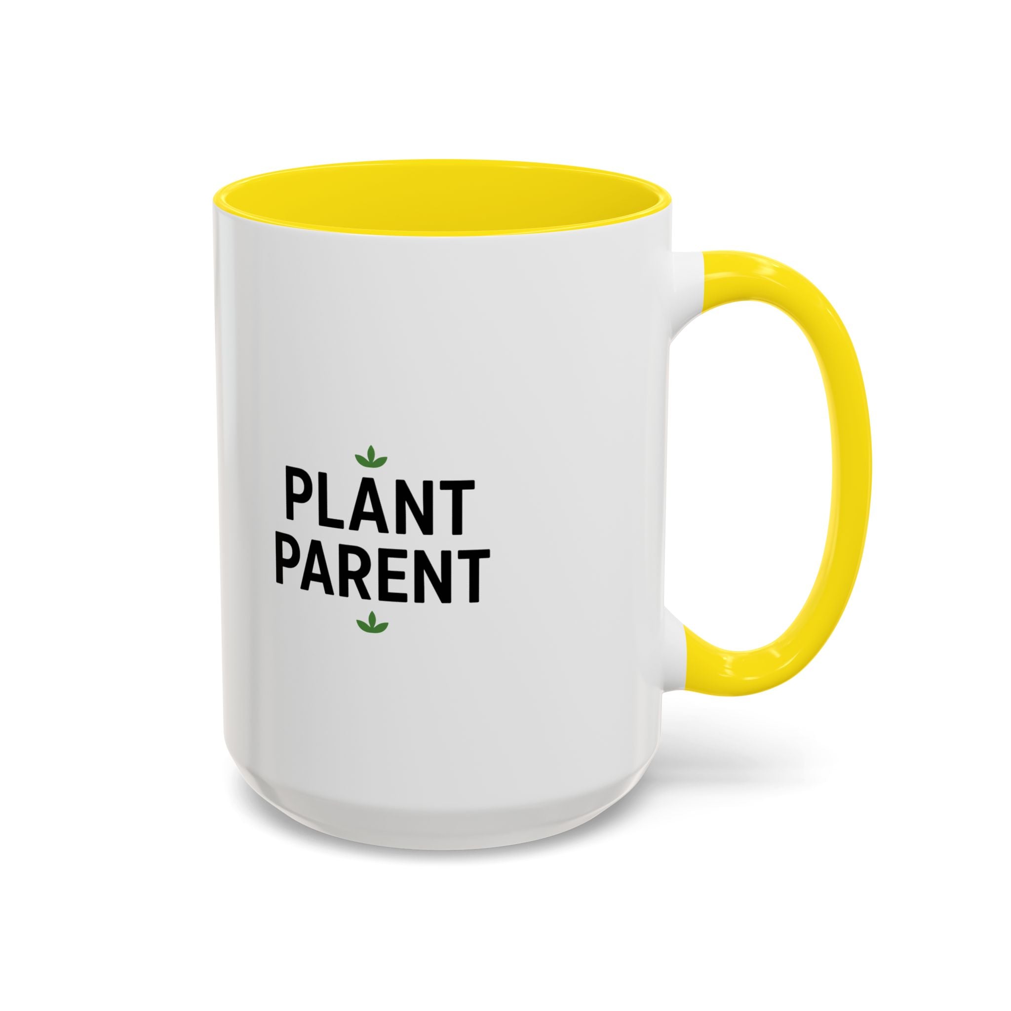 Plant Parent Accent Coffee Mug — Cute Green Houseplant Gift (11/15oz)