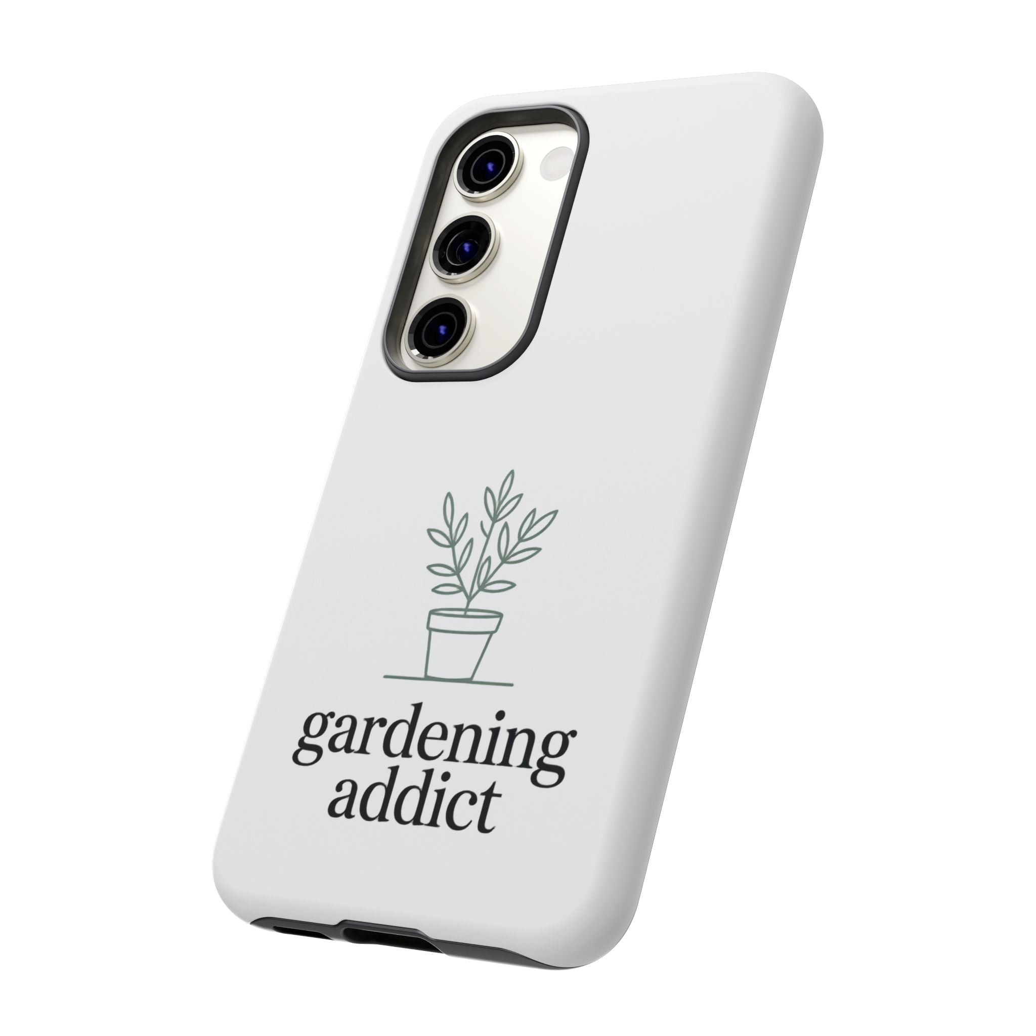 Phone Case — 'gardening addict' Minimal Plant Design