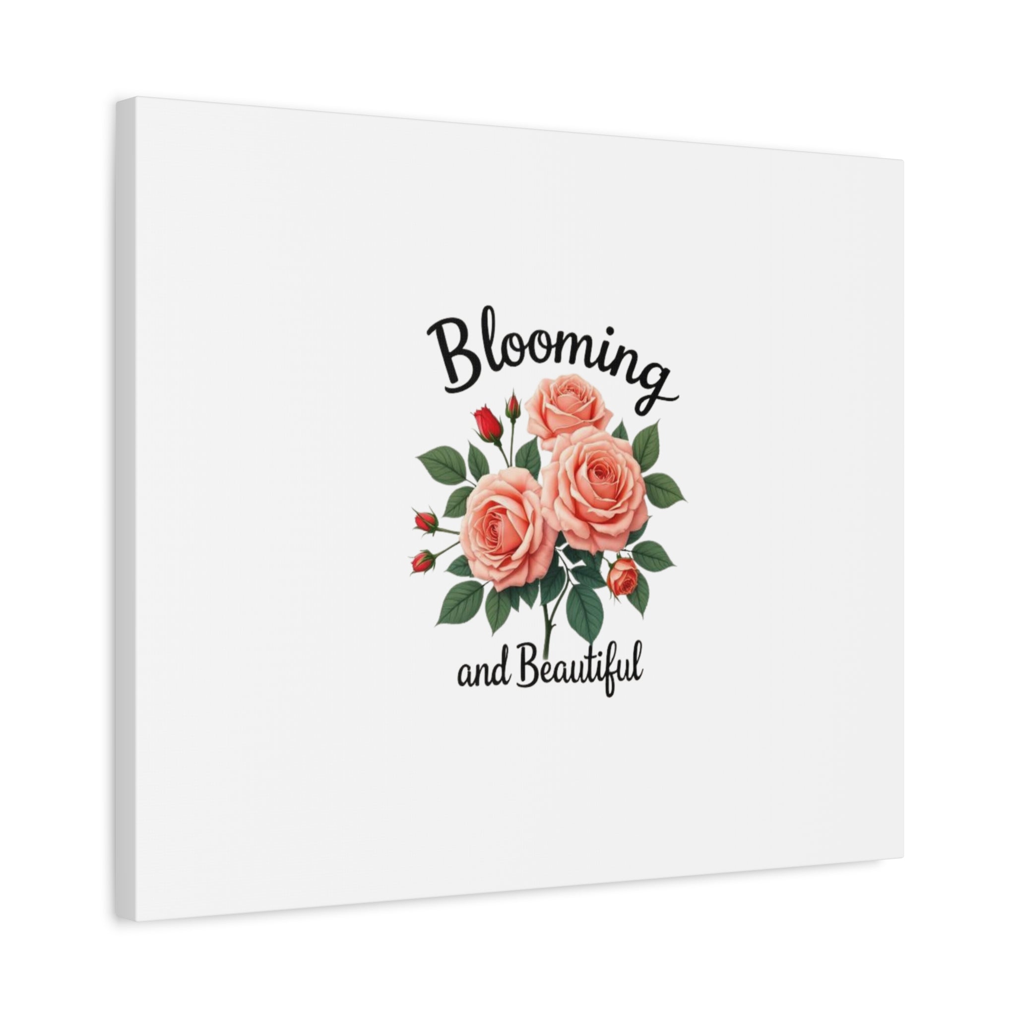 Blooming and Beautiful Rose Bouquet Canvas Wall Art