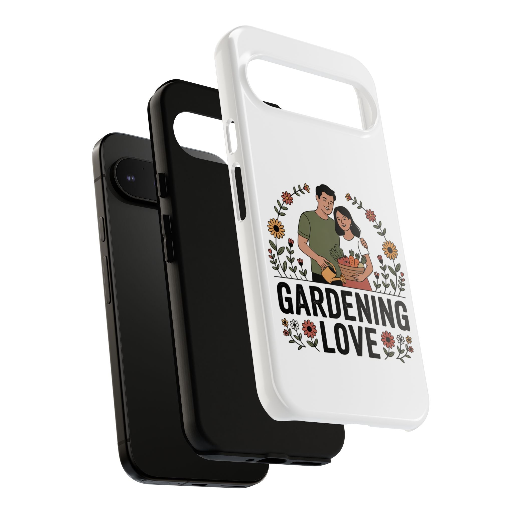 Gardening Love Phone Case — Floral Couple Protective Phone Cover