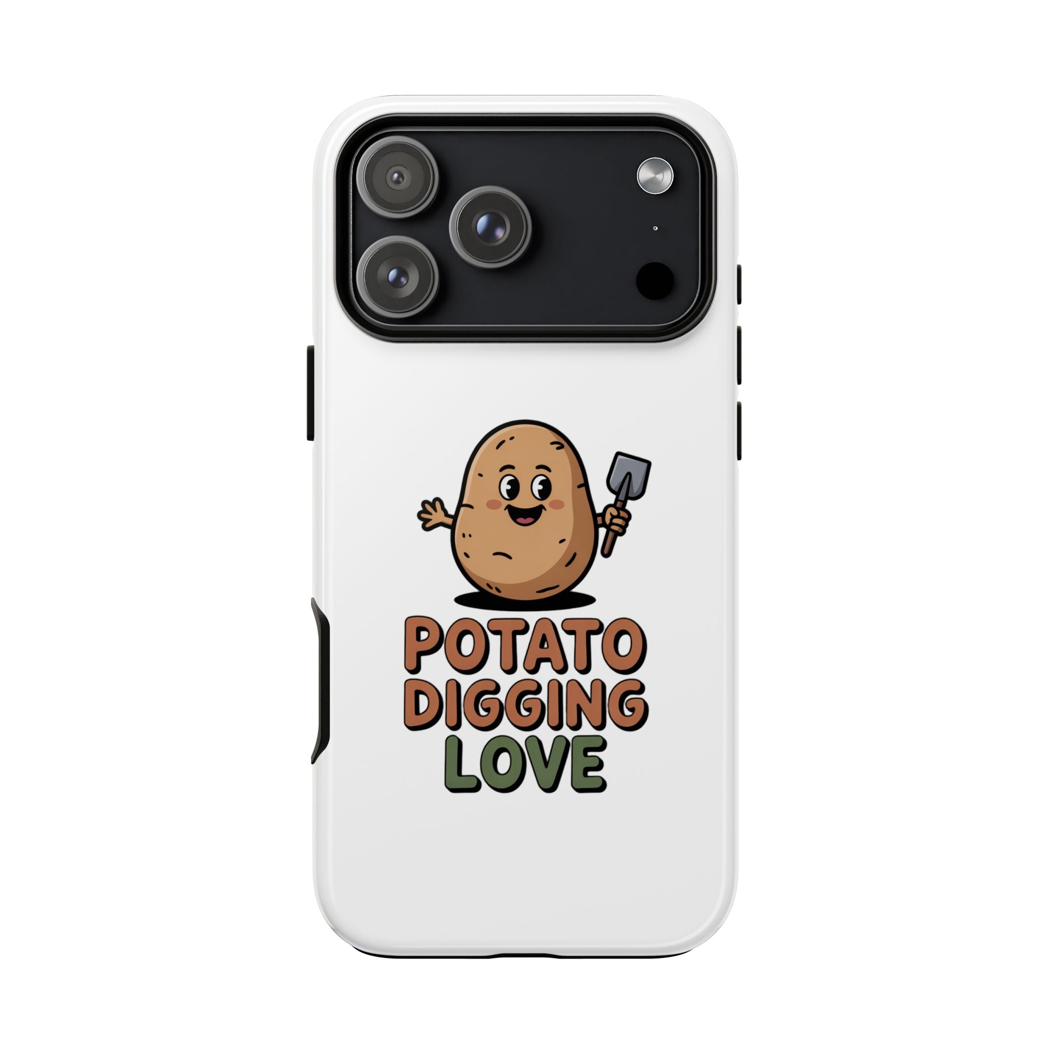 Phone Case — "Potato Digging Love" Cute Gardening Cartoon Protective Cover