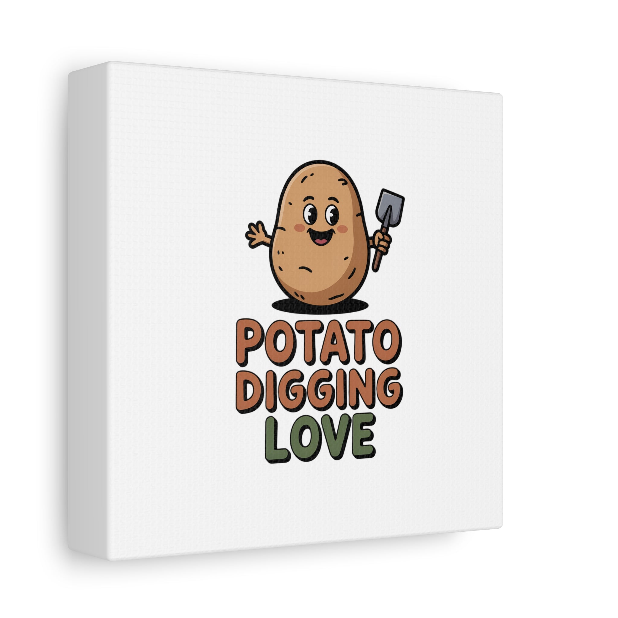 Potato Digging Love Canvas Print