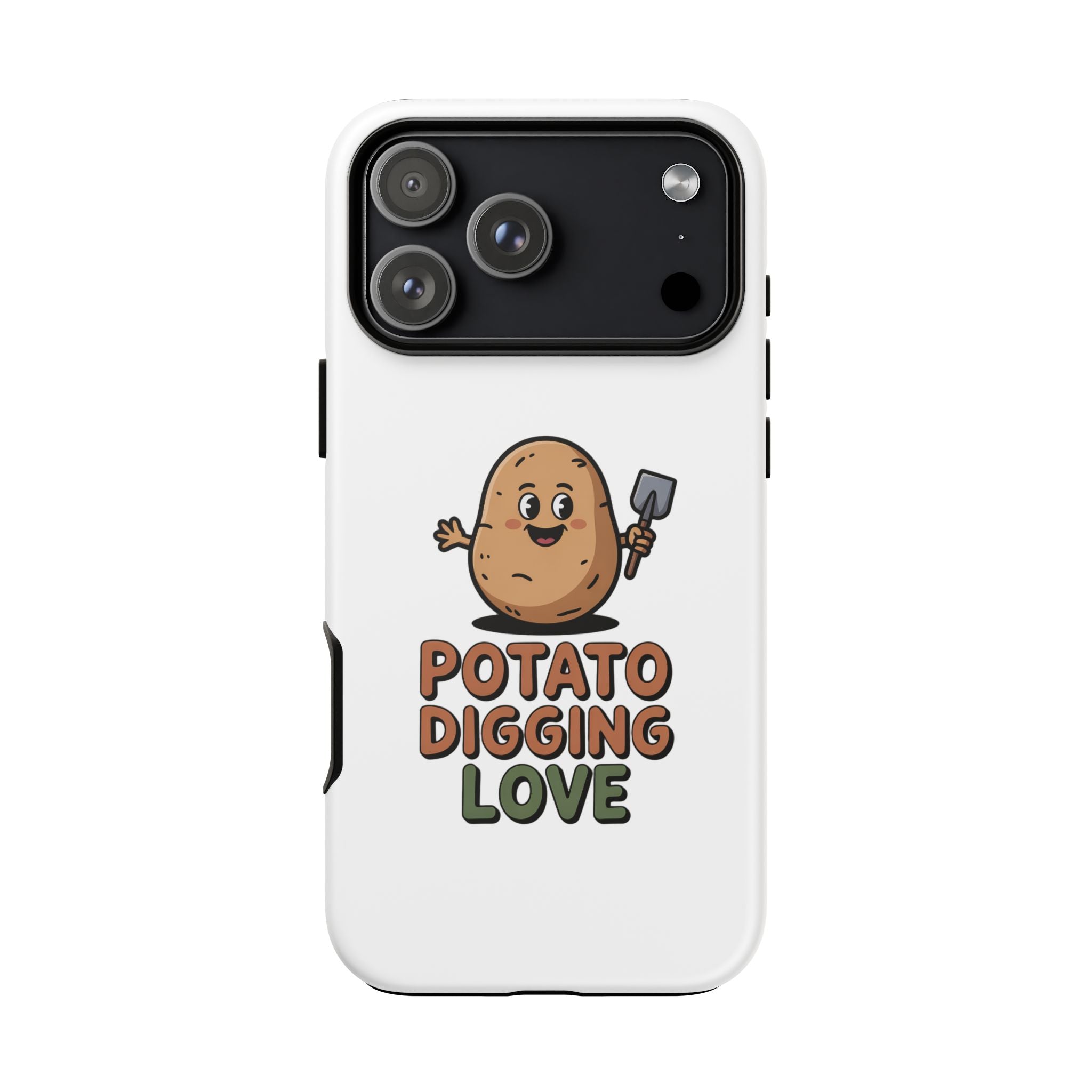Phone Case — "Potato Digging Love" Cute Gardening Cartoon Protective Cover