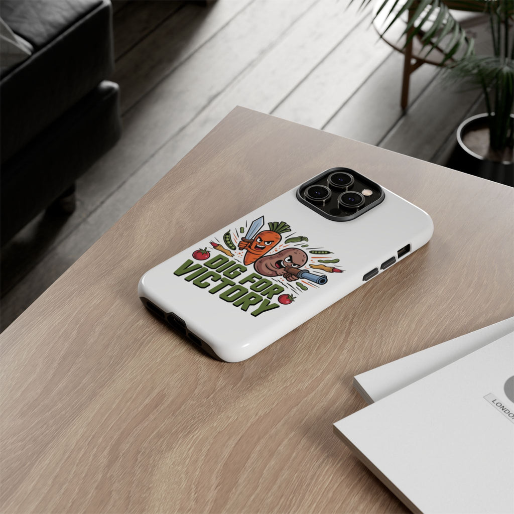 Phone Case — 'Dig For Victory' Veggie Combat Garden Design