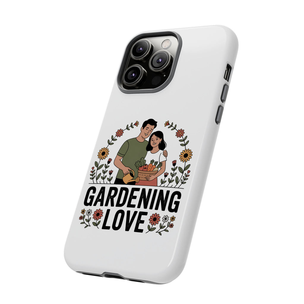 Gardening Love Phone Case — Floral Couple Protective Phone Cover