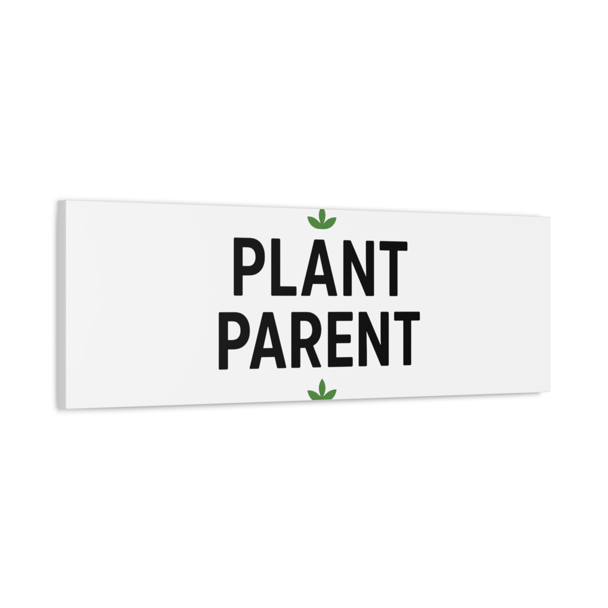 Plant Parent Canvas Wall Art — Minimalist Botanical Typography Print