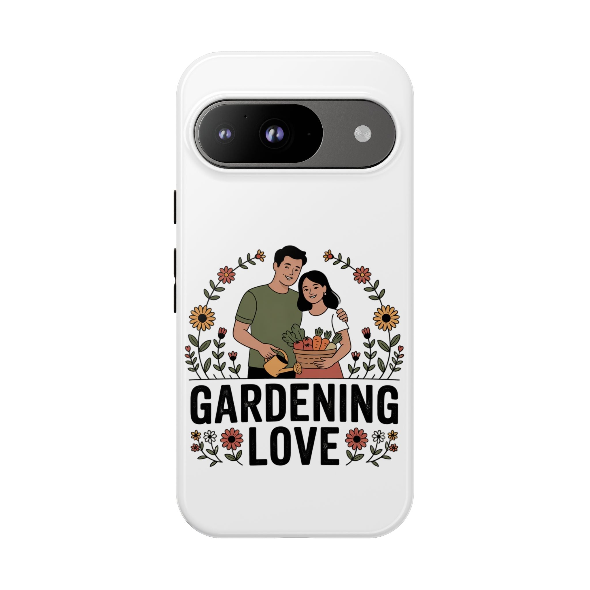 Gardening Love Phone Case — Floral Couple Protective Phone Cover