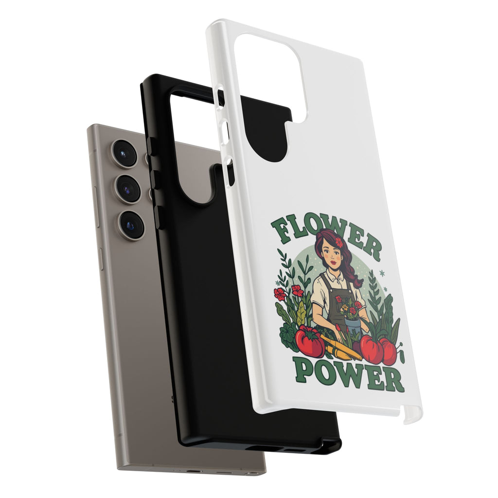 Phone Case - 'Flower Power' Retro Gardener Floral Protective Case