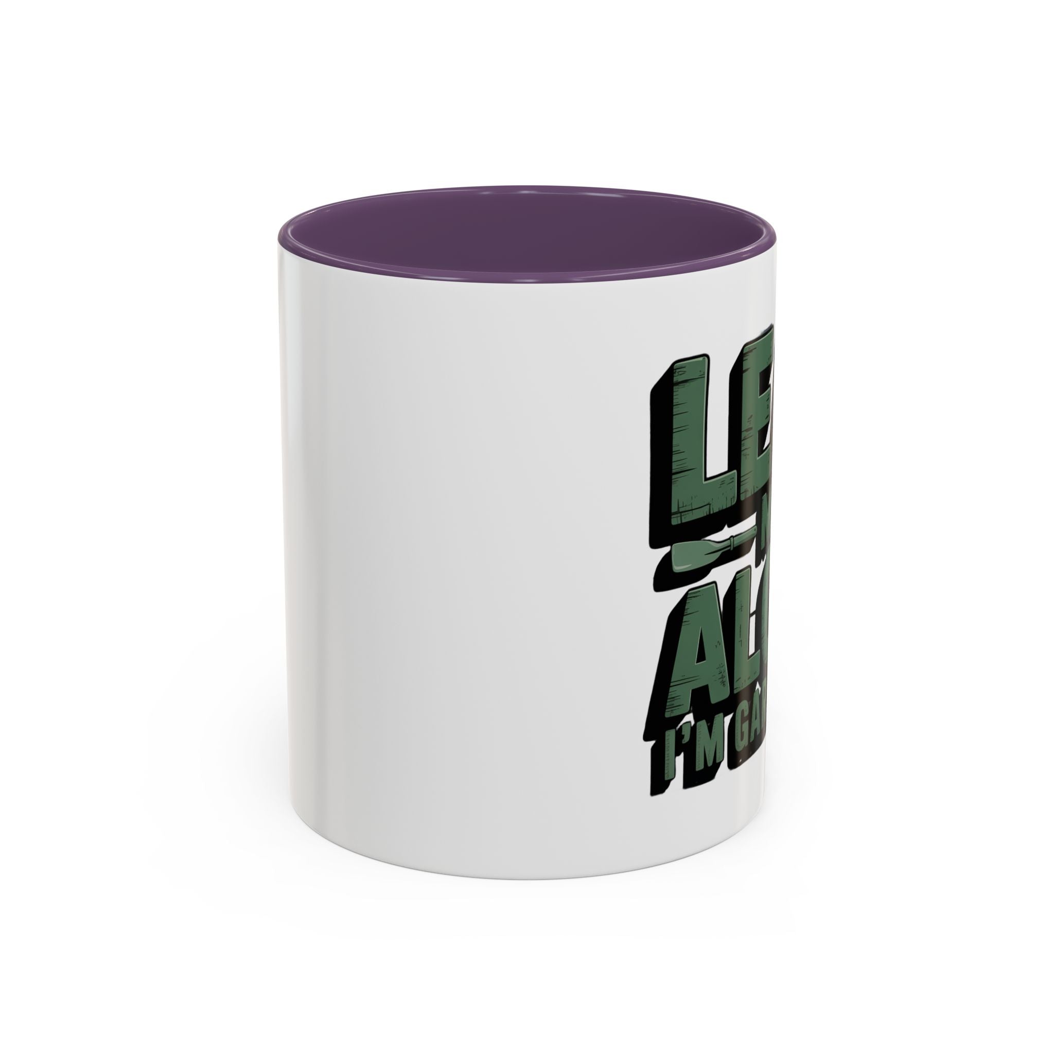 Gardening Mug — "Leaf Me Alone, I’m Gardening" Accent Coffee Cup