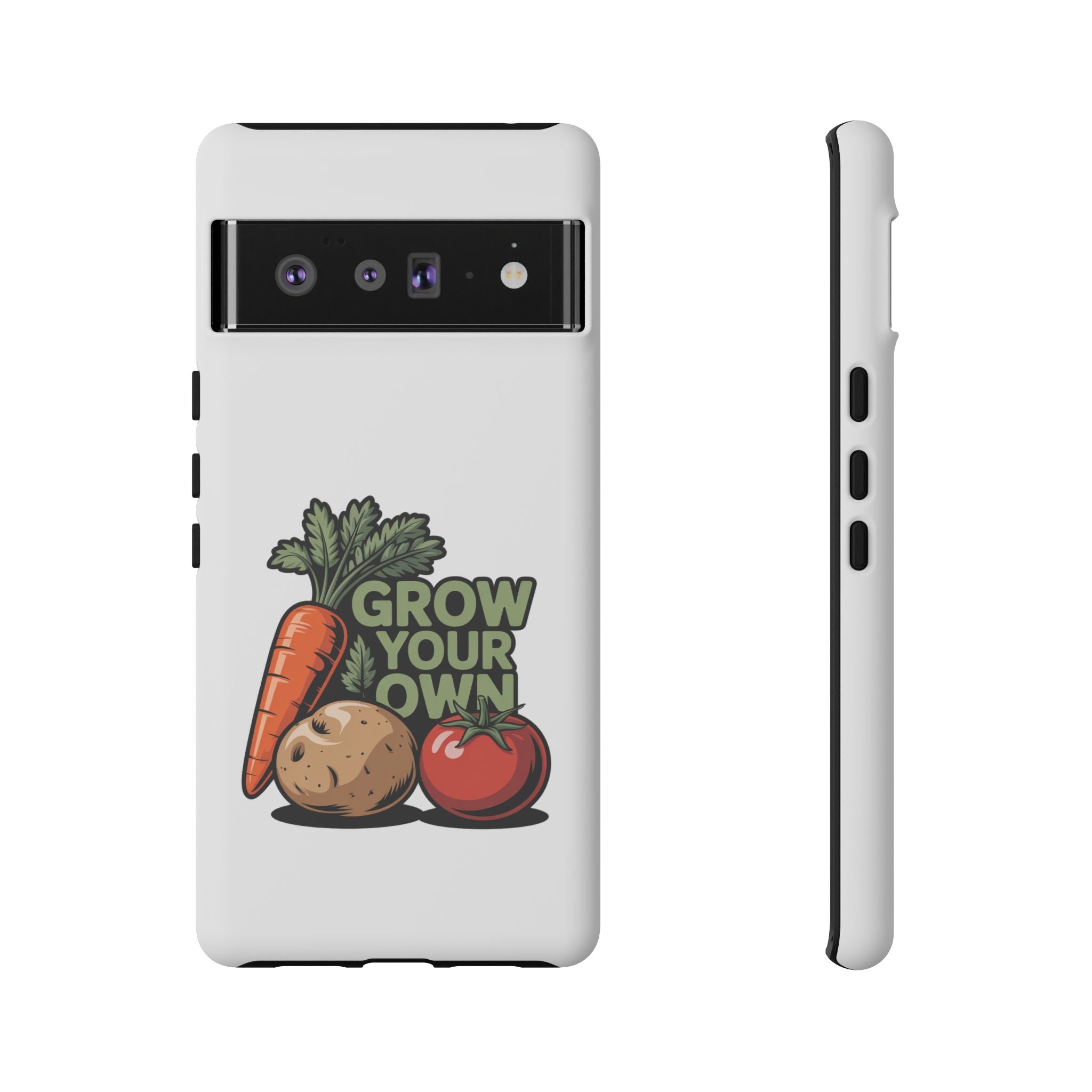 Grow Your Own Vegetables Phone Case — Gardening Carrot Potato Tomato Design