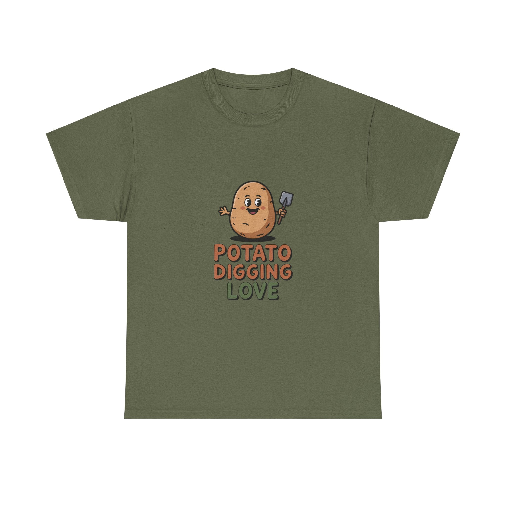 T-Shirt — "Potato Digging Love" Cute Gardening Veggie Tee