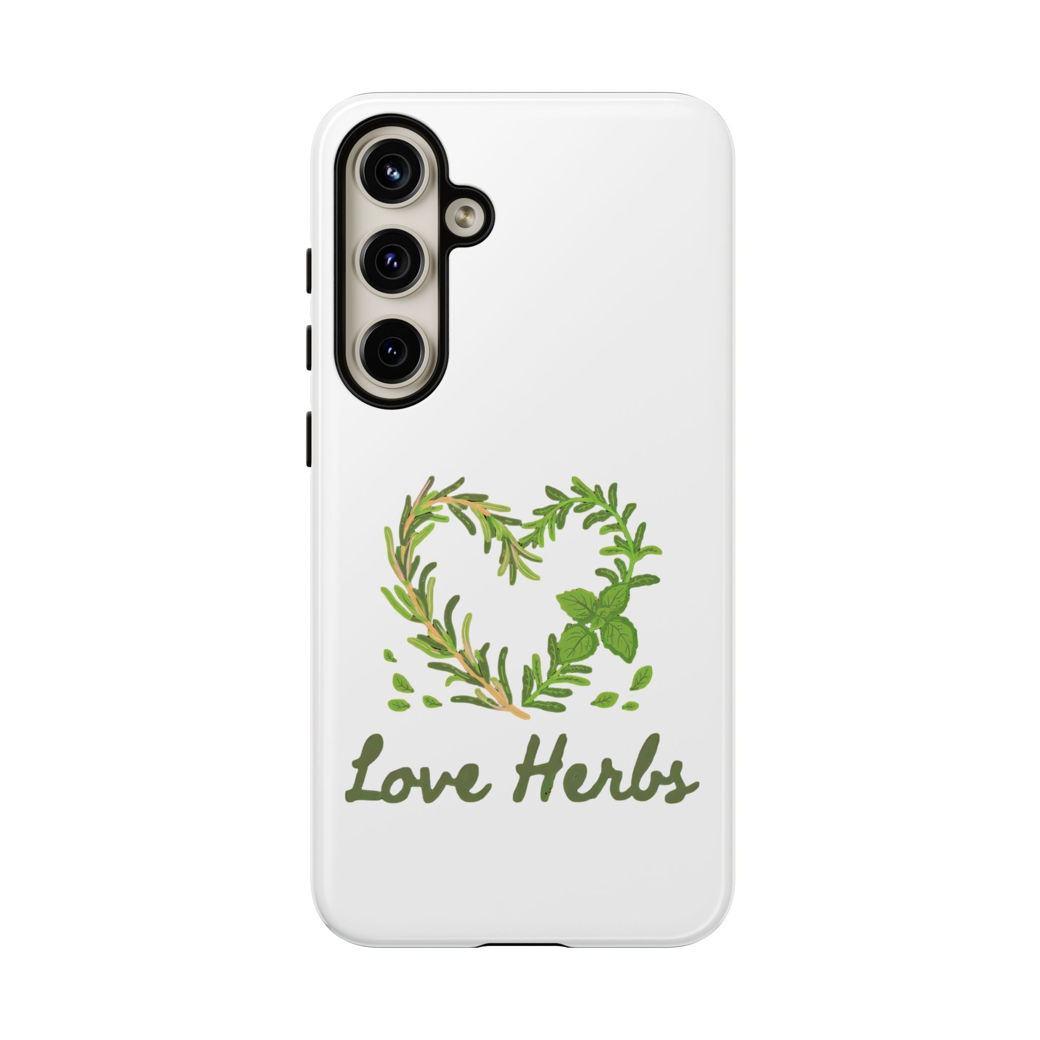 Herb Heart Phone Case - "Love Herbs" Botanical iPhone Cover