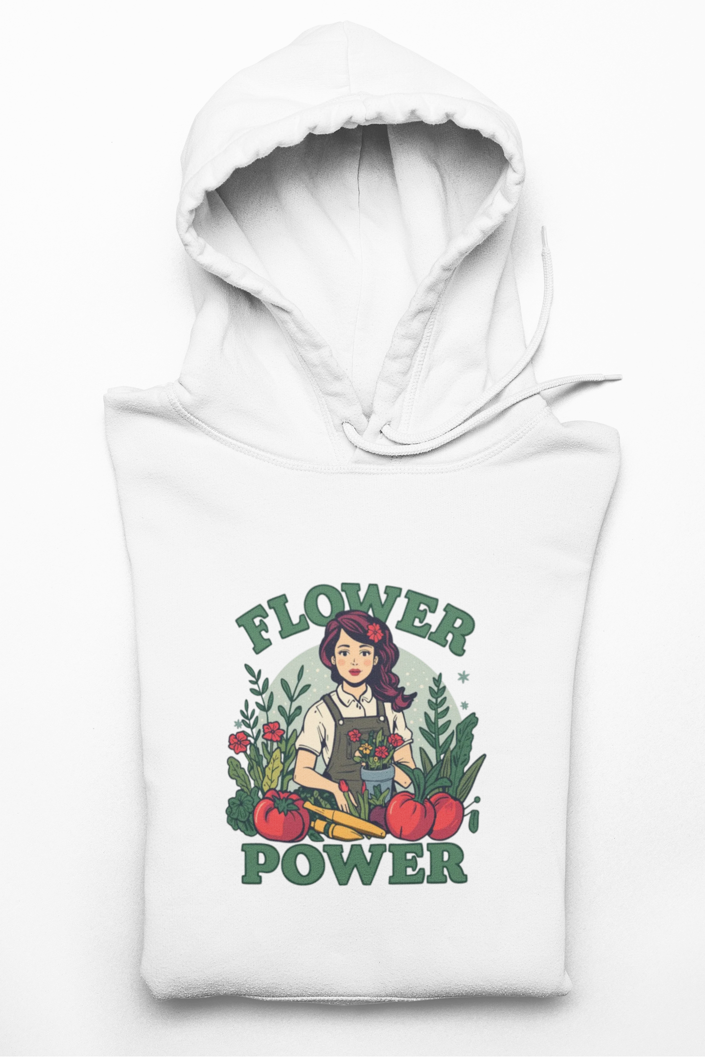 Flower Power Hoodie — Retro Floral Graphic Pullover