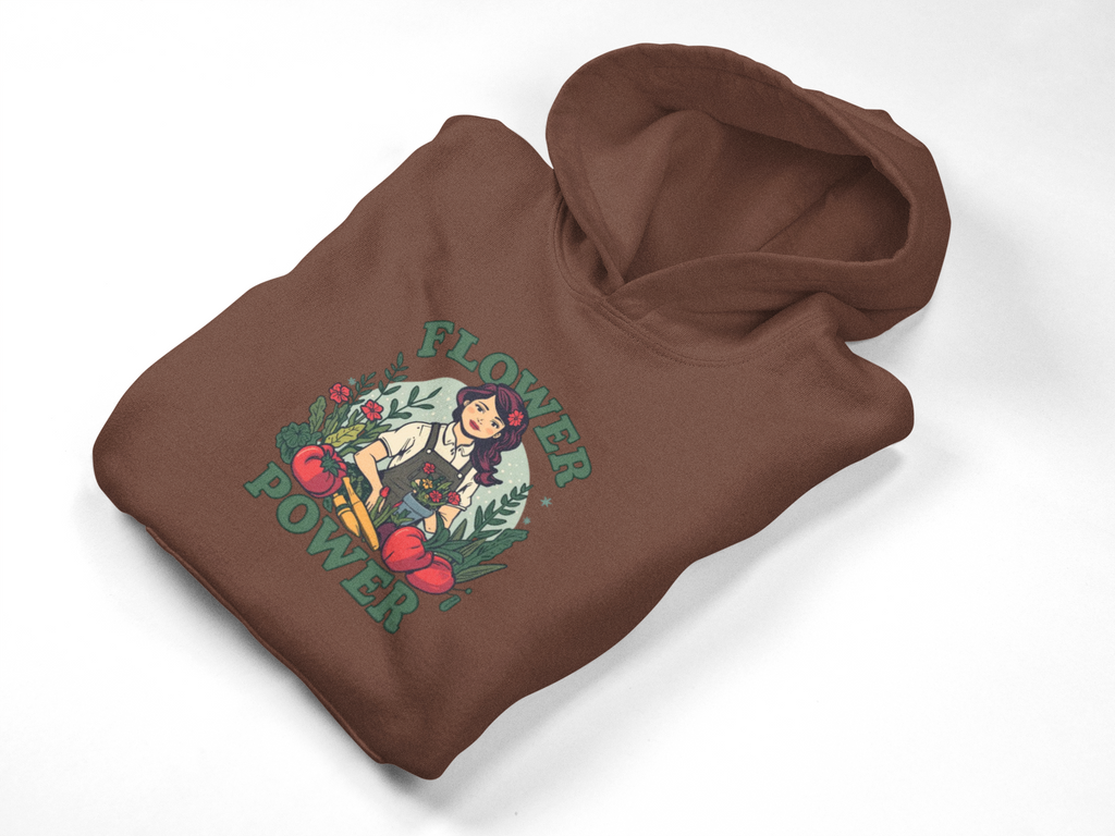 Flower Power Hoodie — Retro Floral Graphic Pullover