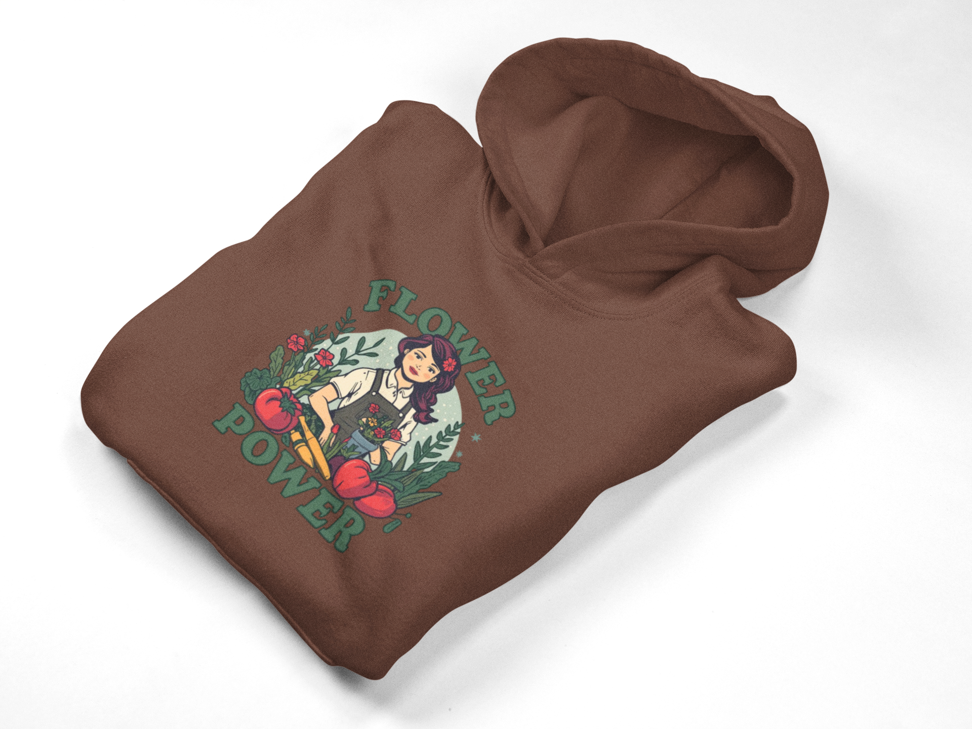Flower Power Hoodie — Retro Floral Graphic Pullover