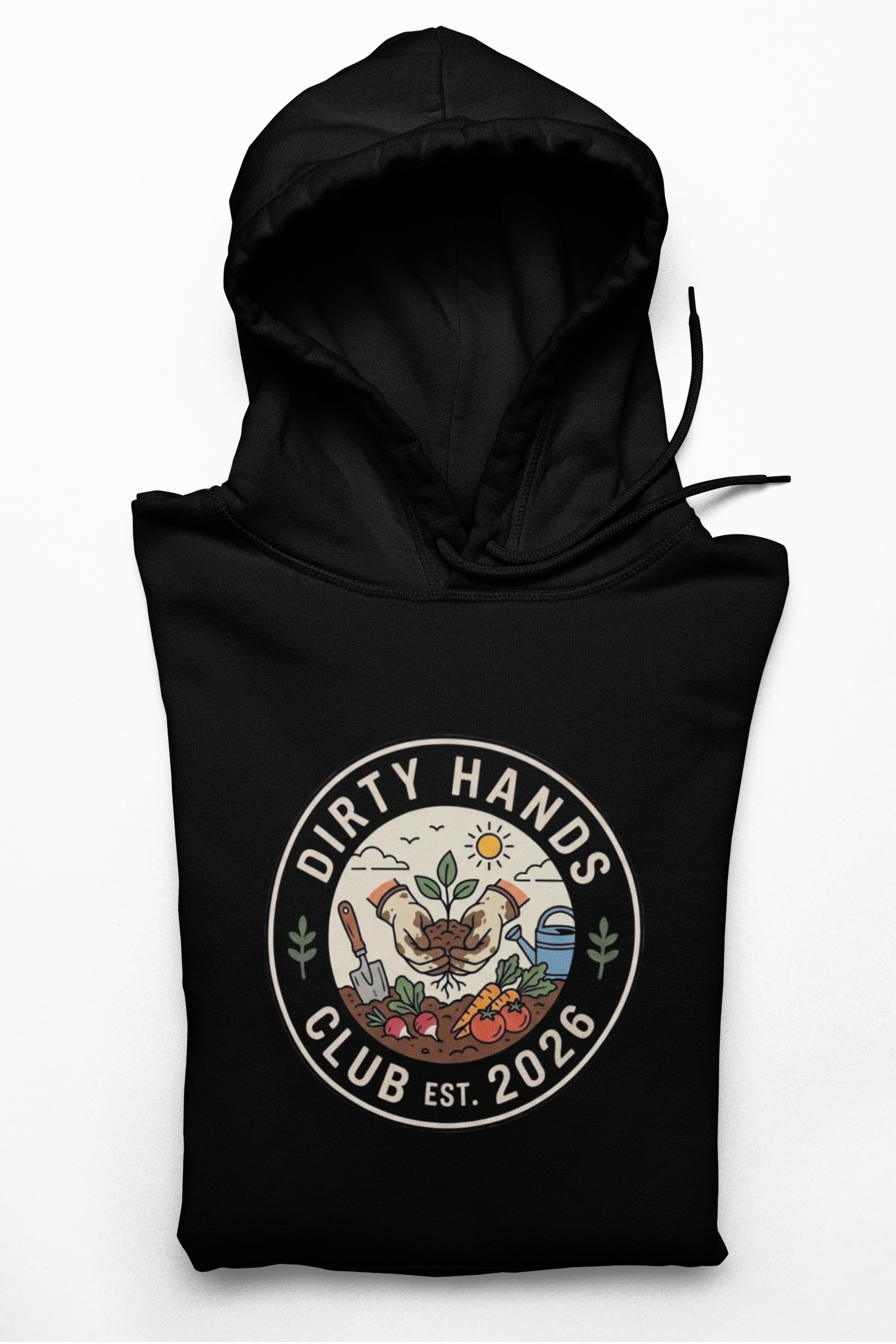Dirty Hands Club Hoodie — Vintage Mechanic Logo Pullover