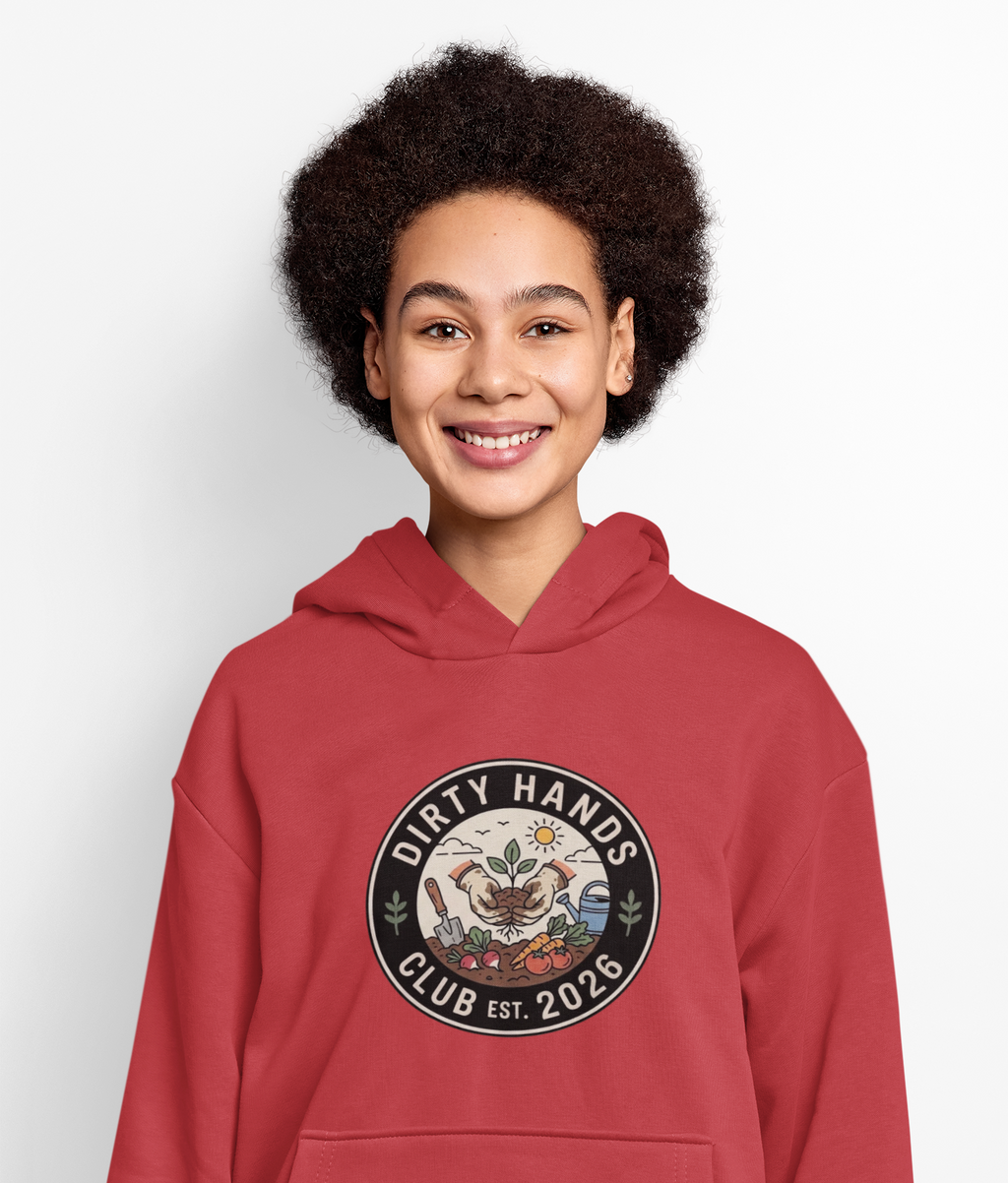 Dirty Hands Club Hoodie — Vintage Mechanic Logo Pullover