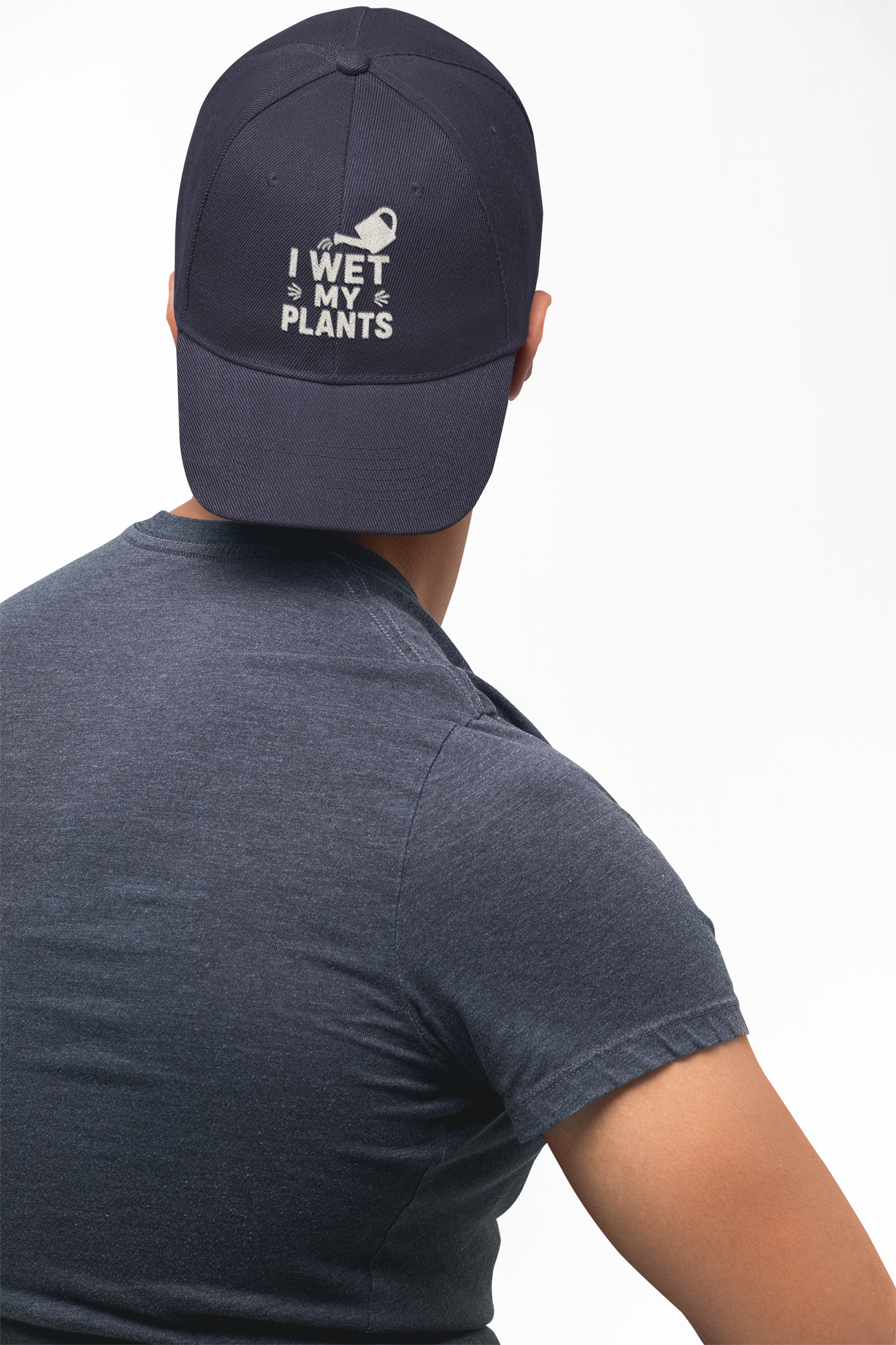 Dad Cap — “I Wet My Plants” Gardening Hat
