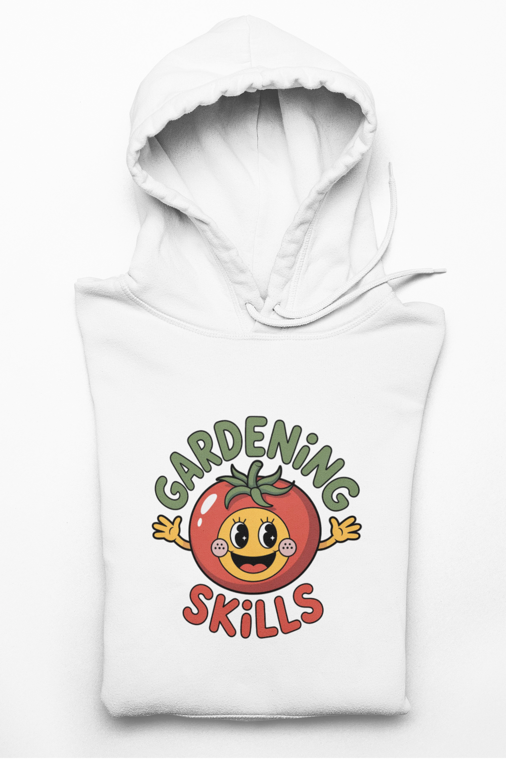 Gardening Skills Hoodie — Cute Tomato Illustration Gardeners Gift