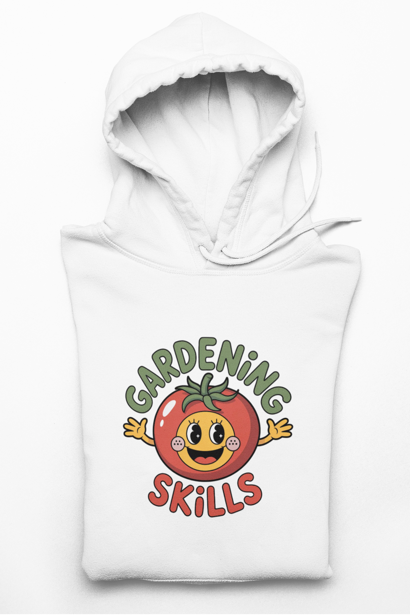 Gardening Skills Hoodie — Cute Tomato Illustration Gardeners Gift