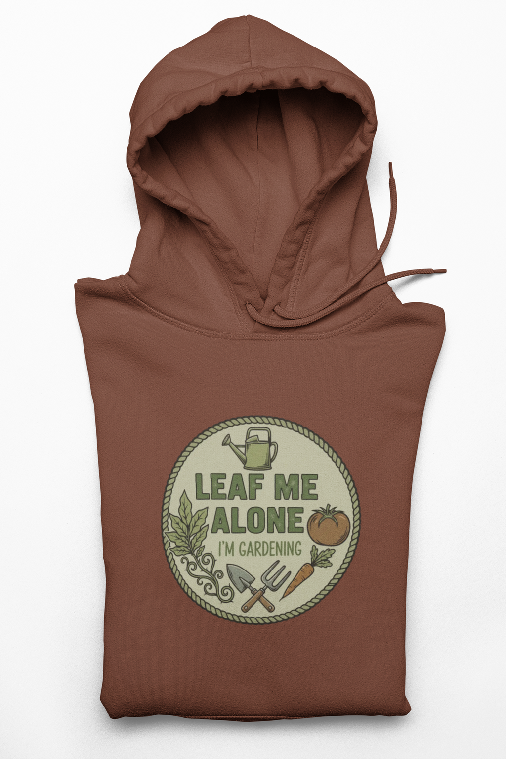 Leaf Me Alone I'm Gardening Hoodie — Vintage Gardening Sweatshirt