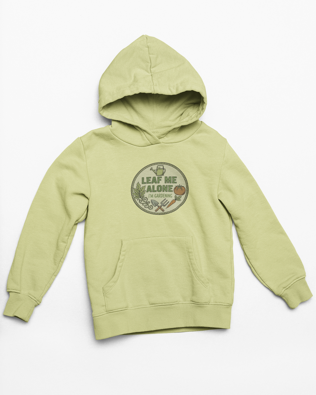 Leaf Me Alone I'm Gardening Hoodie — Vintage Gardening Sweatshirt