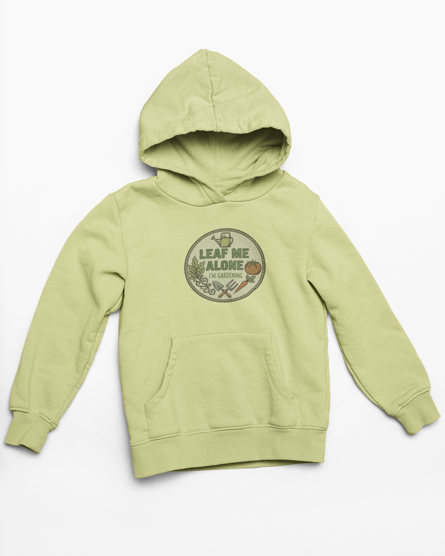 Leaf Me Alone I'm Gardening Hoodie — Vintage Gardening Sweatshirt