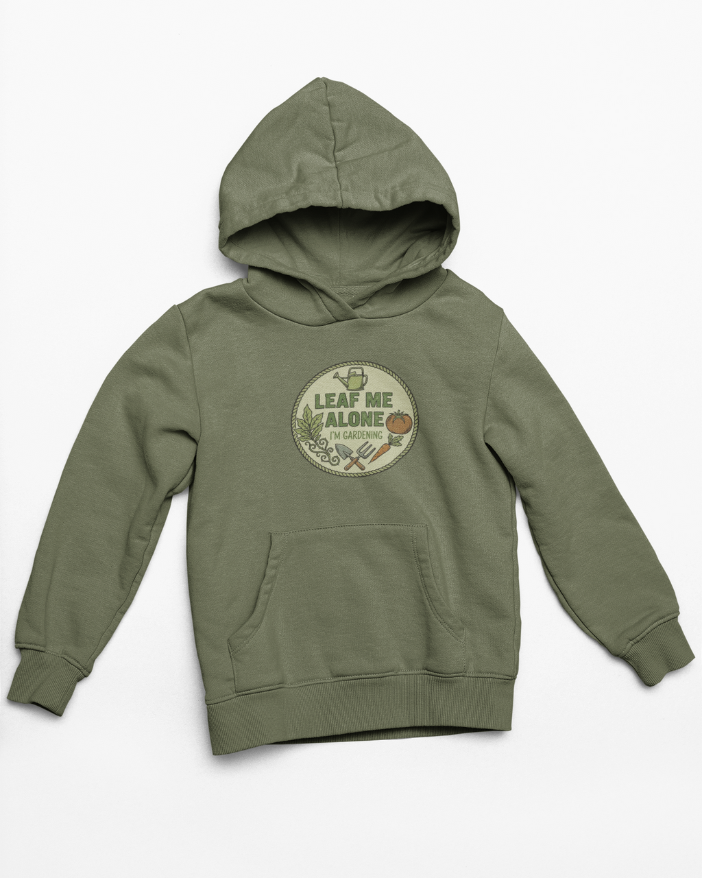 Leaf Me Alone I'm Gardening Hoodie — Vintage Gardening Sweatshirt