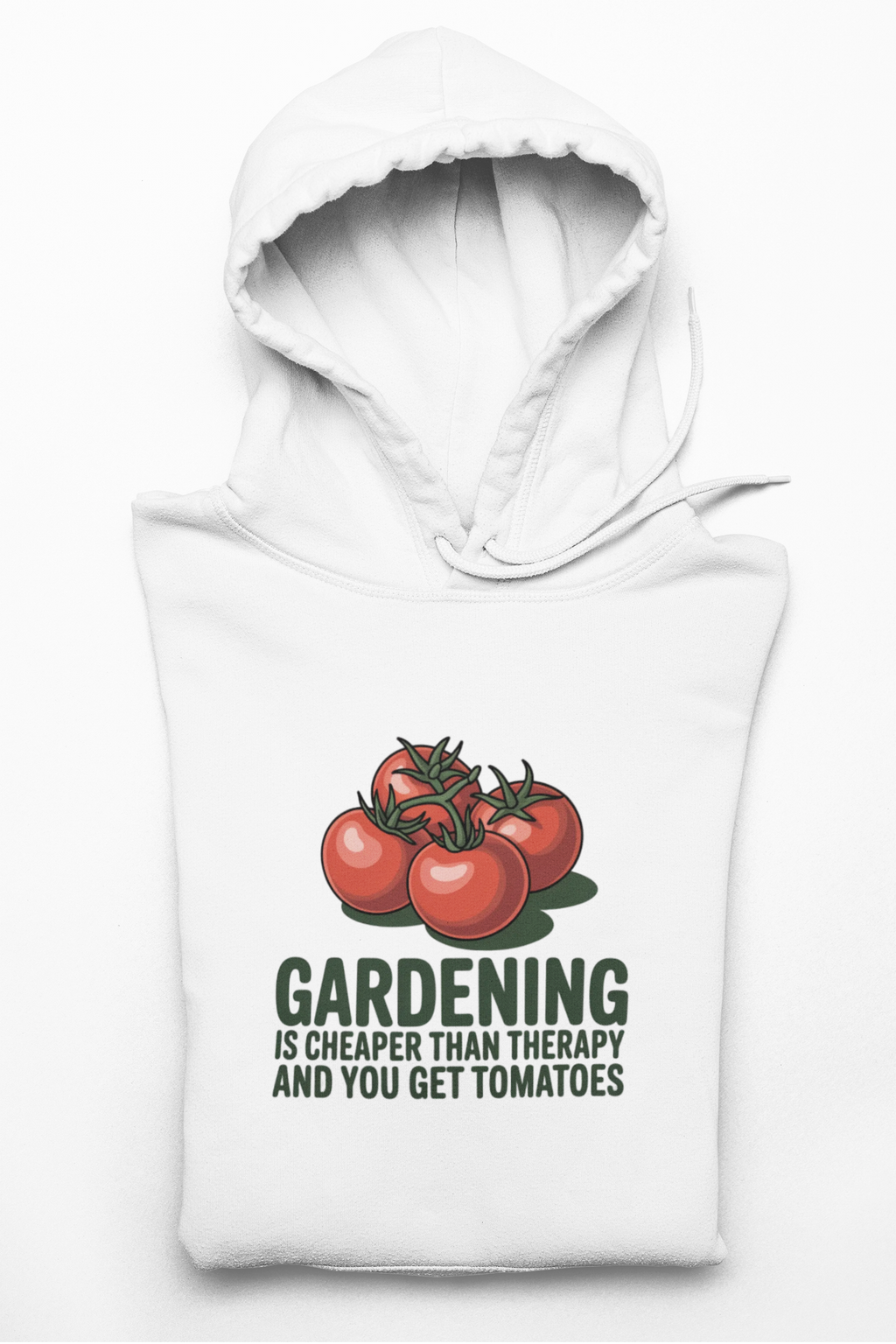 Gardening Is Cheaper Than Therapy Hoodie – Funny Tomato Gardeners Pullover