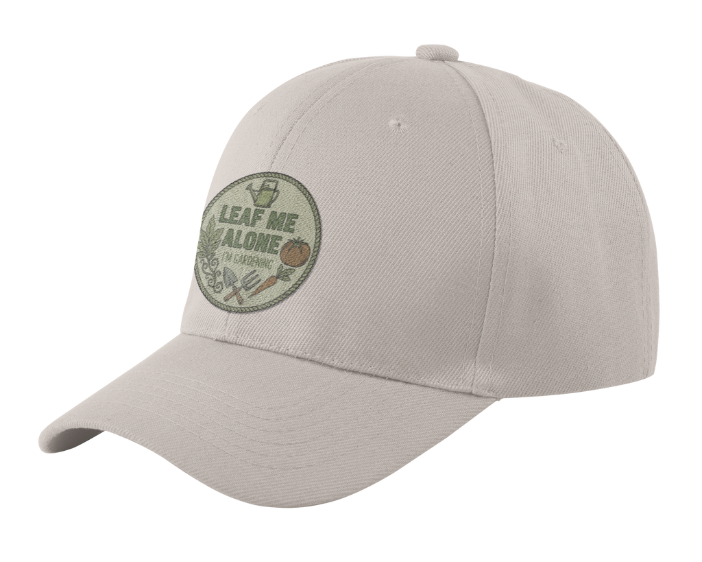 Garden Dad Cap — "Leaf Me Alone, I'm Gardening" Vintage Hat