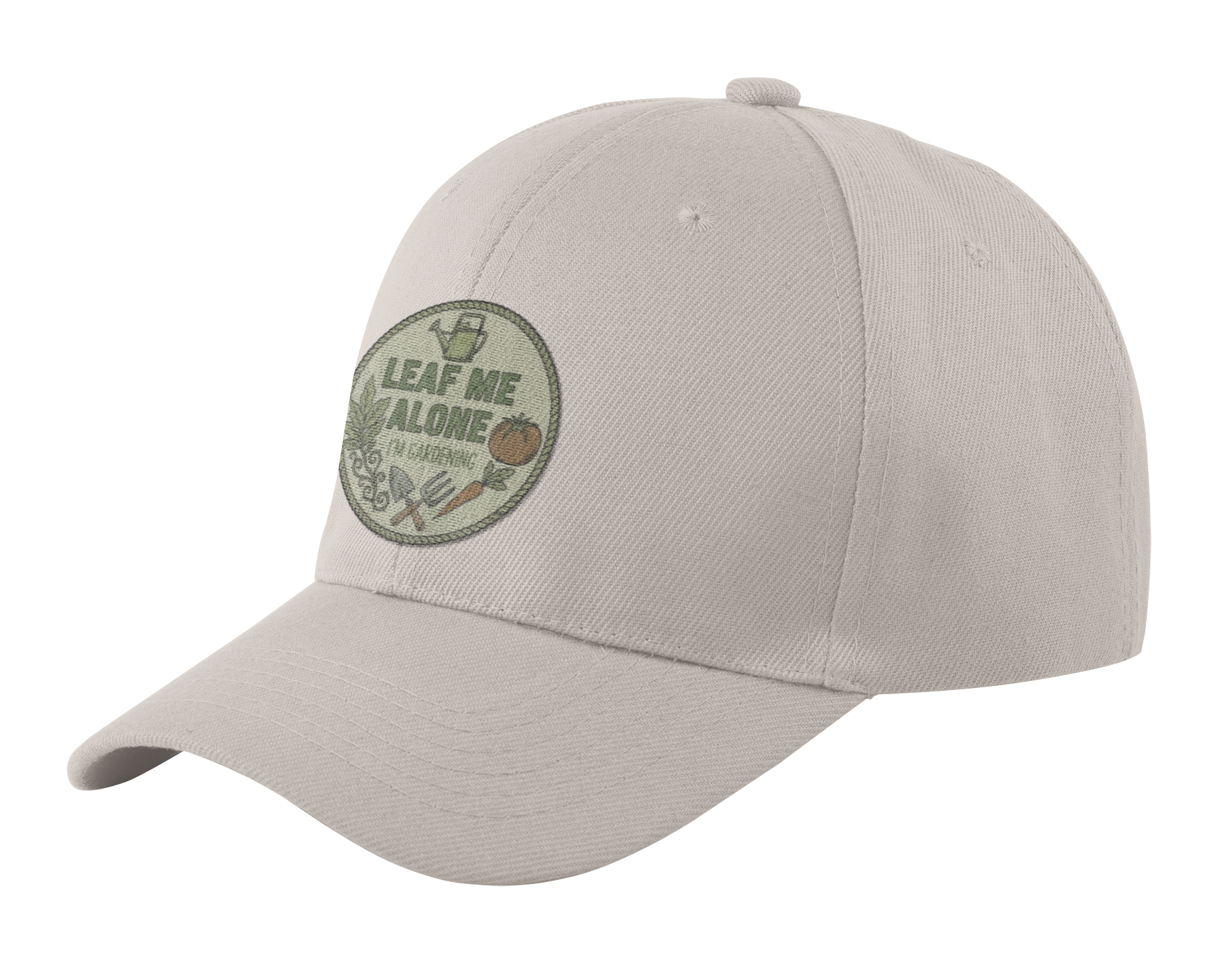 Garden Dad Cap — "Leaf Me Alone, I'm Gardening" Vintage Hat