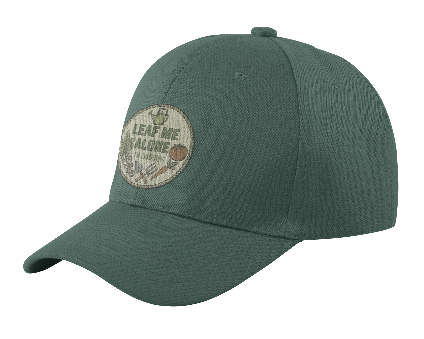 Garden Dad Cap — "Leaf Me Alone, I'm Gardening" Vintage Hat