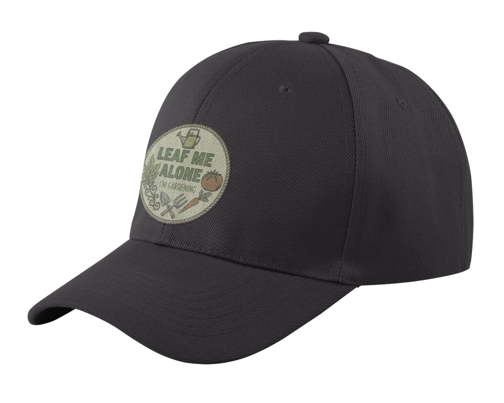 Garden Dad Cap — "Leaf Me Alone, I'm Gardening" Vintage Hat