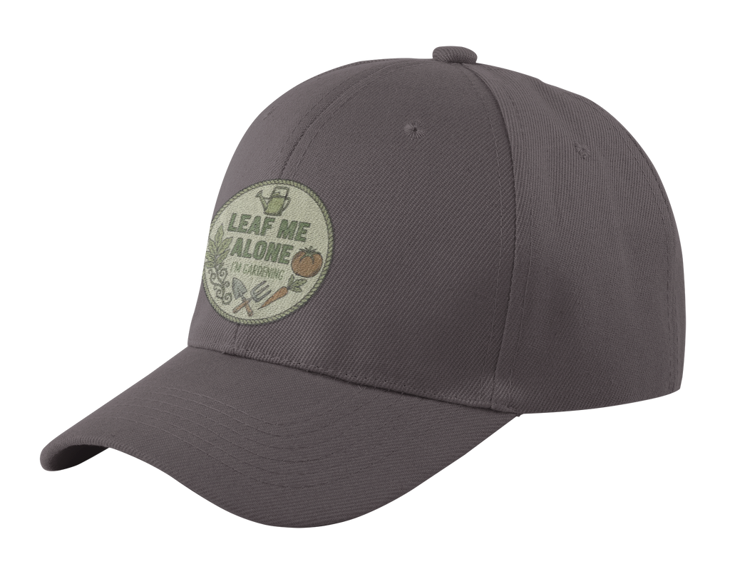Garden Dad Cap — "Leaf Me Alone, I'm Gardening" Vintage Hat