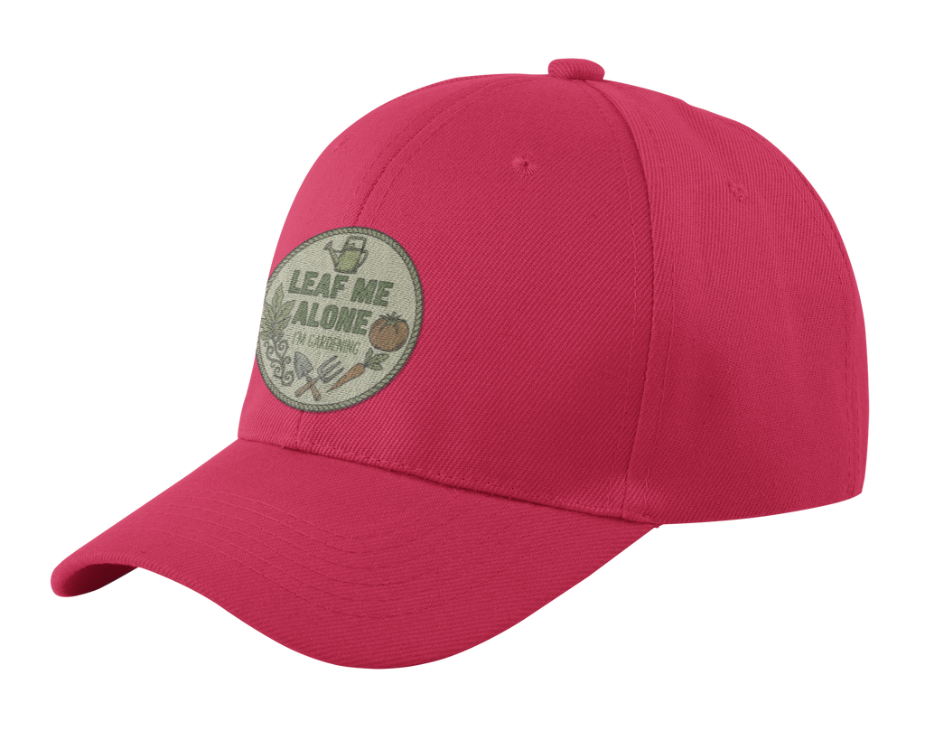 Garden Dad Cap — "Leaf Me Alone, I'm Gardening" Vintage Hat