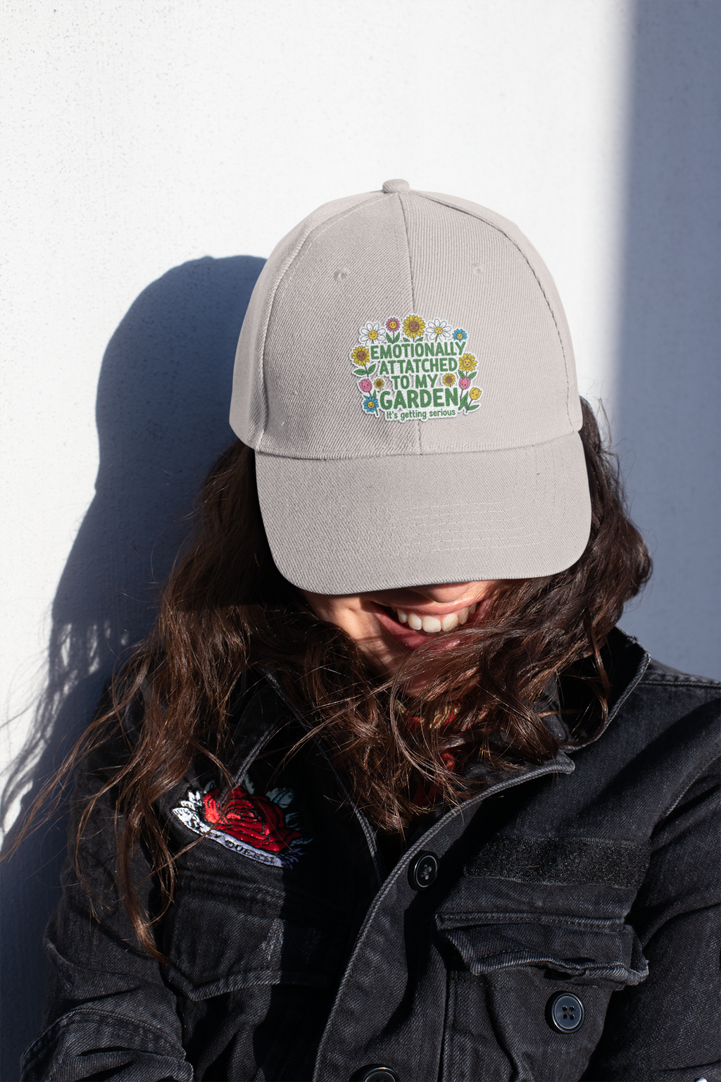 Cap — "Emotionally Attached to My Garden" Floral Hat