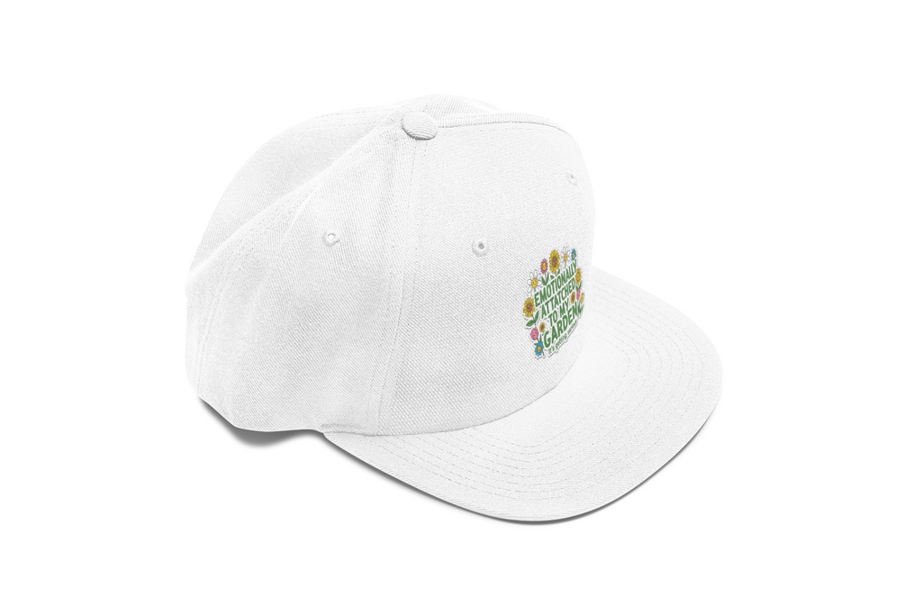 Cap — "Emotionally Attached to My Garden" Floral Hat