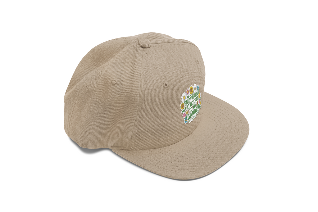 Cap — "Emotionally Attached to My Garden" Floral Hat
