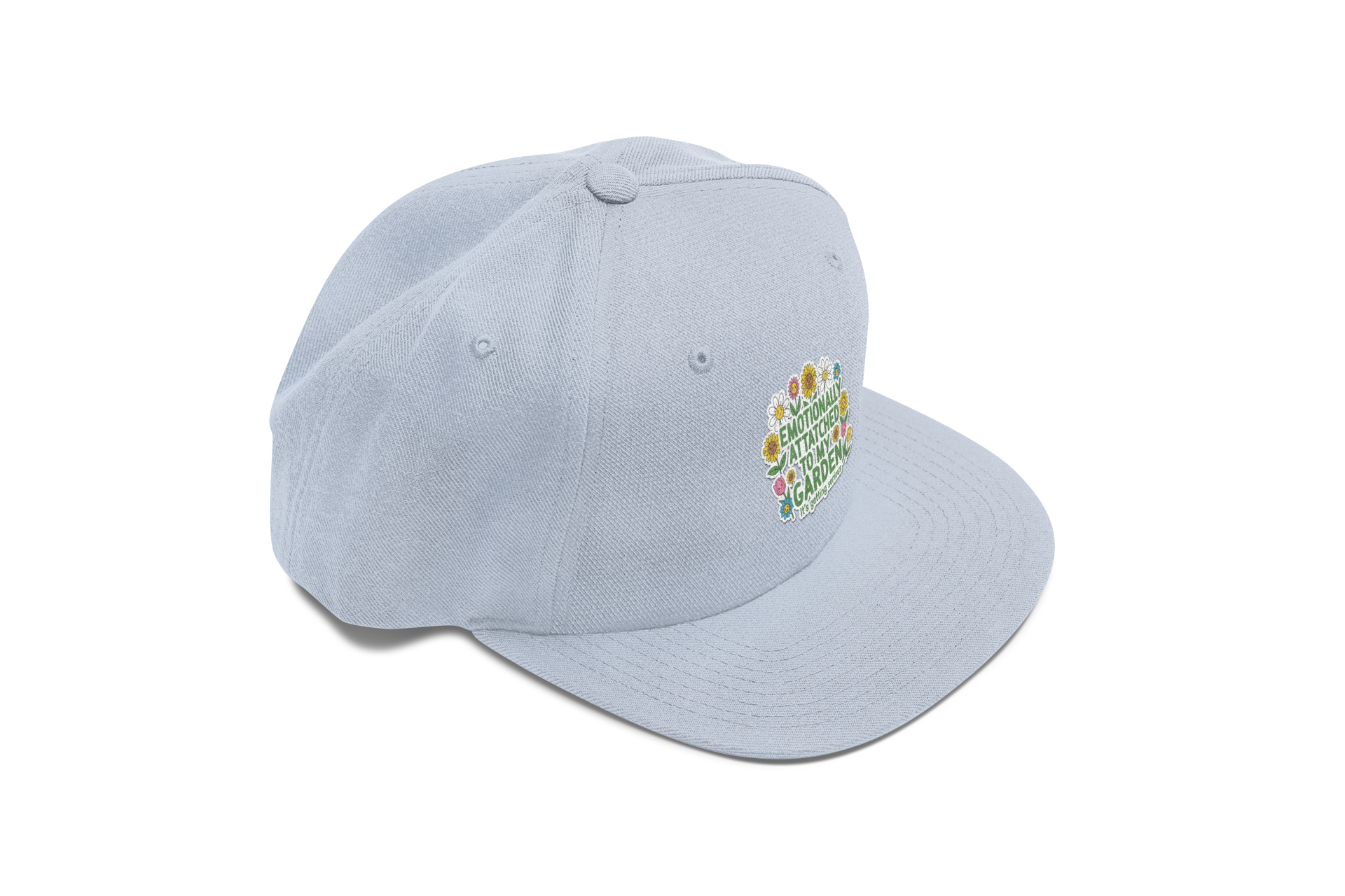 Cap — "Emotionally Attached to My Garden" Floral Hat